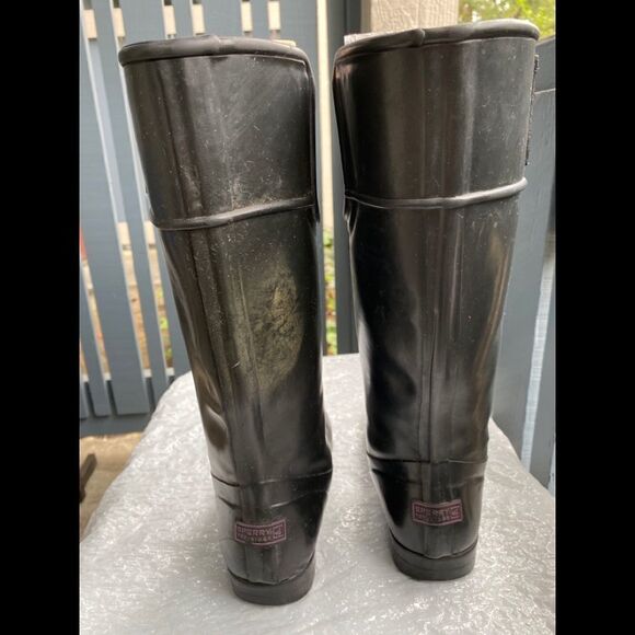 Sperry Women’s Waterproofs Rubber Black Boots Sz 5 - Picture 9 of 11